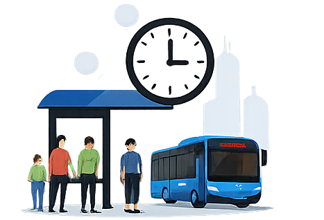 Menos tiempo de espera en el transporte urbano